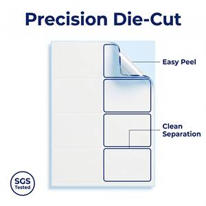 Etiqueta Adhesiva Térmica Directa A4 para Códigos de Barras, Rollo de Papel para <span class=keywords><strong>Etiquetas</strong></span> de Precio para Puntos de Venta, Supermercados e Impresoras de Básculas - Product Image 2