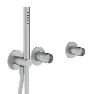 Treemme miscelatore da bagno a parete Design a tubo per set da bagno - Product Image 1