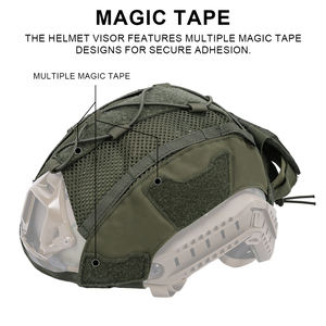 Accessoires de casque en nylon camouflage Sinairsoft, housse de casque tactique de combat ultra-haute coupe - Product Image 4