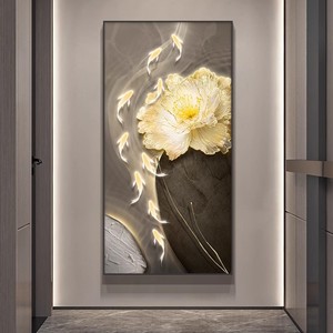 Modern Nine Fish Painting With Stones Oil <b>Canvas</b> Wall Art Aluminum <b>Frame</b> High Resolution <b>Print</b> Corridor Decor - Product Image 3