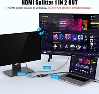 Commutateur HDMI bidirectionnel SYONG 2.1 8K, 2 entrées 1 sortie, prend en charge 4K 120Hz, 8K 60Hz, Dolby, commutateur HDMI 2.1 bidirectionnel 8K