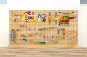 Bằng Gỗ Chơi Tương Tác Bảng Điều Chỉnh Cho Trẻ Em Của Trong Nhà Sân Chơi Và Học Tập Không Gian Giáo Dục Đồ Chơi Cho Trẻ Mới Biết Đi Chơi Bảng Điều Chỉnh - Product Image 6