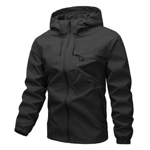Veste softshell imperméable et respirante pour <span class=keywords><strong>homme</strong></span>, légère, col montant, fermeture éclair sur le devant, réfléchissante - Product Image 3
