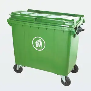 große müll lagerung bin Suppliers-1100L industrieller Außen abfall behälter Müll container mit Rädern große Mülleimer