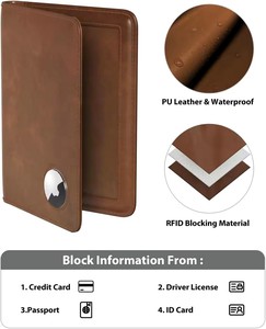 Porte-cartes multifonctionnel portable en cuir PU de luxe de haute qualité, respectueux de l'environnement, avec blocage RFID - Product Image 5
