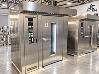 Four à pâtisserie commercial en acier inoxydable avec rotation des grilles pour boulangerie, restaurant et cuisine centrale