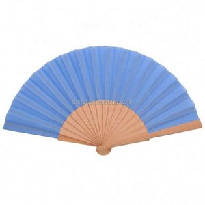 Personalize Wooden Hand Made Fans Custom Printed Logo Folding High Quality Personalized Wood Hand Held Fan Advertising Fan - Product Image 4