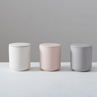 Conteneurs de bougies en céramique de Noël de décoration à la maison personnalisés en usine, pots de bougie de luxe mats nordiques