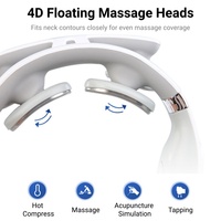 Appareil de relaxation de la colonne cervicale, 5 modes de massage, compresse chaude à température constante, intensité réglable, masseur de cou