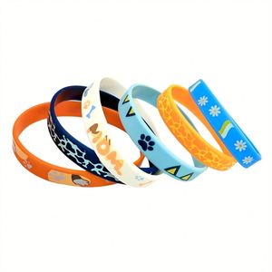 Brand OEM China Made Environmental Friendly Silicone Wristband, Cute Puppy Pattern Cartoon Printed Rubber Bracelet for Kids and - Product Image 3