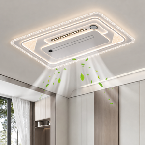 <span class=keywords><strong>Ventilateur</strong></span> de plafond LED moderne intelligent sans pales avec lumière pour salon, télécommande incluse, idéal pour chambre à coucher et usage domestique - Product Image 2