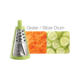 Éminceur et râpe à légumes multifonctionnel à manivelle avec base à ventouse, coupe-légumes rotatif pour pommes de terre, carottes, concombres et préparation culinaire - Product Image 2