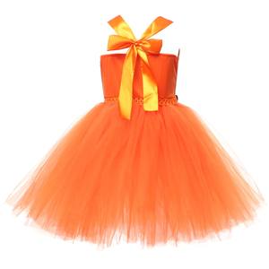 Vestido de niña de calabaza juguetón de Halloween para niños, disfraz de Cosplay caliente de vacaciones, vestido de baile transfronterizo - Product Image 6