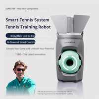 Robot de Entrenamiento de Tenis Lumistar Tero Smart AI Profesional, Portátil y Ligero, con 4 Horas de Duración de Batería, para Interiores y Exteriores, con Más de 100 Pelotas