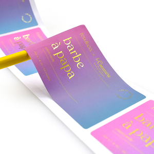 Dongguan الشركة المصنعة للطباعة العلامة التجارية للماء لاصق مطفي مادة الفينيل ملصق مخصص لفة - Product Image 2