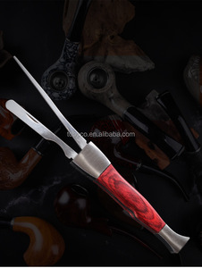 Cuchillo para Limpiar Pipas de <span class=keywords><strong>Tabaco</strong></span>, Juego de Accesorios para <span class=keywords><strong>Tabaco</strong></span> Tres en Uno, Acero Inoxidable y Madera Maciza Compuesta o al por Mayor - Product Image 4