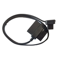 Cable de Extensión OBD J1962, 1 Macho a 2 Hembras, Divisor de 16 Pines, Conectado, Negro, Ruisheng