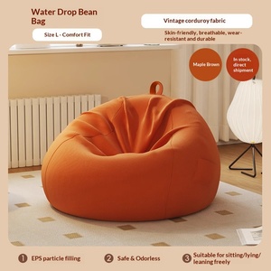 Fauteuil paresseux individuel Human Nest Lazy Bean Bag, convertible en lit, style Tatami, pour balcon, chambre, dortoir, intérieur et loisirs - Product Image 2