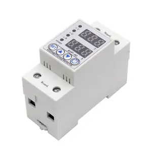 40A 63A 230V Din Rail ปรับการกู้คืนอัตโนมัติเชื่อมต่อใหม่ภายใต้อุปกรณ์ป้องกันแรงดันไฟฟ้า