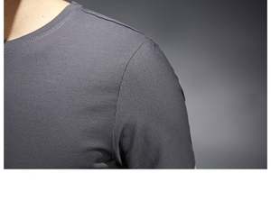 T-shirt personnalisé pour homme avec logo imprimé Coupe régulière Impression par transfert thermique 100% coton Design uni Tissu tricoté - Product Image 6