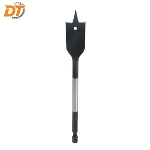 מקדח שפיץ משושה להחלפה מהירה <span class=keywords><strong>1</strong></span>/4 אינץ' מפלדת פחמן גבוהה DT, מקדח עץ בעל 3 נקודות שחורים, באריזת בליסטר - Product Image 2