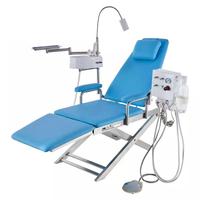 Unité de chaise dentaire pliante Portable chaise de dentiste pliable réglable pour clinique mobile visite à domicile petit espace prix abordable