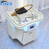 Machine de lavage de cheveux Kisen Bac Shampoo Basin Head Spa Japeness Zen-flow Unité améliorée sans plomberie Bol de salon avec réservoirs