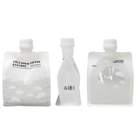Sachets souples personnalisables Sealand STB001 avec bec verseur, en plastique mat PET/NY/PE, imprimés en héliogravure, jetables, pour jus et lait