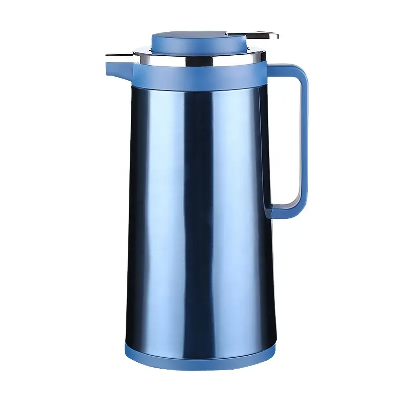 Color double-layer stainless steel Body Glass Inner Thermos Fashion Insulated Coffee Pot