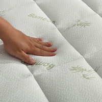 Vente en gros de surmatelas en fibre de bambou Couvre-matelas matelassé rafraîchissant Lavable Respirant Protège-matelas Plié Matelas pliant
