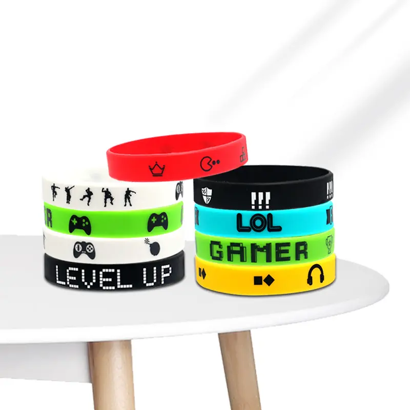 Your Own Rubber Custom Sports Silicone Bead Bracelet