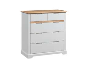 CAPRI Cadre Miroir et commode 7 tiroirs Ensemble Commode en bois Ensemble de chambre à coucher Mobilier de chambre à coucher - Product Image 5