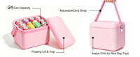 Woowave 2026 Hotsale Sac Isotherme Portable Rose en EVA pour Pique-nique Extérieur avec Bandoulière