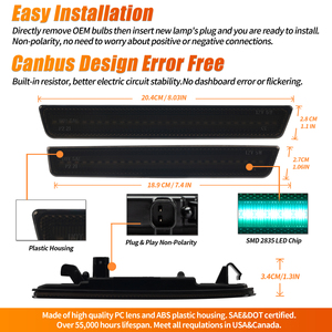 ODM bán buôn xe nâng cấp đèn cho Dodge Challenger 2015 2020 cản trước LED <span class=keywords><strong>Side</strong></span> <span class=keywords><strong>Marker</strong></span> ánh sáng - Product Image 2