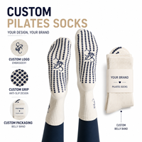 Calcetines de Yoga Antideslizantes al por Mayor, Calcetines de Pilates con Agarre Antideslizante para Mujer, Pilates, Ballet