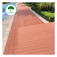 Plancher composite WPC en bois de rose de qualité ingénierie, antidérapant, imperméable, plusieurs couleurs, à double verrouillage, pour sentiers de jardin