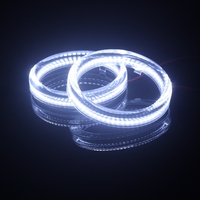 Anneaux lumineux LED bicolores CQL Angel Eyes, blanc ambre, DRL à commutation pour la rénovation des phares de voiture à projecteur bi-xénon