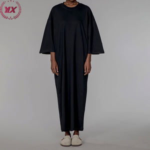 Nuovi <span class=keywords><strong>abiti</strong></span> Casual da <span class=keywords><strong>donna</strong></span> Oversize in stile dopamina in cotone 100% Maglietta larga con Logo personalizzato taglie forti da <span class=keywords><strong>donna</strong></span> - Product Image 5