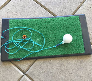 Tapis d'entraînement de <span class=keywords><strong>golf</strong></span> individuel pour l'extérieur et l'intérieur avec couche de gazon en nylon de 15 mm - Product Image 1