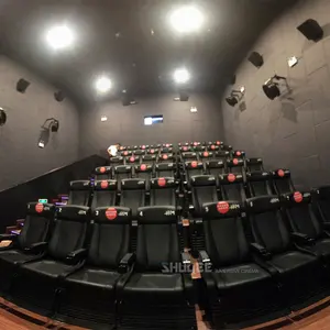 كرسي سينما كهربائي مزود بتقنية 4D بمزايا تأثيرات خاصة ومزود بمنافذ لعرض الأفلام ومتاجر الأسعار