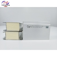 Panneau sandwich d'isolation en polyuréthane sur mesure, panneau en mousse PU avec acier galvanisé pour maison conteneur, construction modulaire, mur