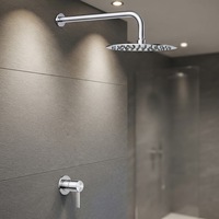 Ensemble de douche mural dissimulé à levier unique en acier inoxydable 316 Health Marina, système de salle de bain intégré complet, robinet de douche