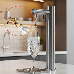 Régulateur de gaz en laiton 0,3-0,8 Mpa <span class=keywords><strong>CO2</strong></span> <span class=keywords><strong>Mini</strong></span> Norme américaine et européenne Cylindres d'eau gazeuse pour bouteille de <span class=keywords><strong>CO2</strong></span> Fût de bière pression - Product Image 5