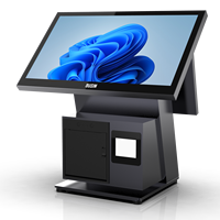 POS-система BUSIN с двумя сенсорными экранами 15,6+11,6 дюймов, ОС Windows 7/10/Android, памятью 2/4 ГБ и хранилищем 64 ГБ, в продаже