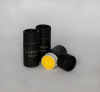 Recyclable Écologique Personnalisé Vide Cosmétiques Baume À Lèvres Déodorant Bâton Emballage Kraft Push Up Papier Rouge À Lèvres Tube