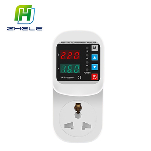 <span class=keywords><strong>Prise</strong></span> monophasée UE avec protection automatique contre les surtensions, 16A 220V, affichage LED réglable pour surtension/surintensité, idéale pour réfrigérateur - Product Image 1