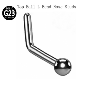 Moda nariz tachuelas ASTM F136 titanio joyería G23 titanio nariz anillos Piercing cuerpo nariz joyería - Product Image 6