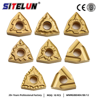 Plaquette de tournage en carbure de tungstène WNMG080408-TM, revêtement CVD PVD, pour outil de coupe CNC pour acier, OEM