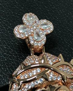 Colgante de Jesús Popular Iced Out personalizado Moissanite colgante hombres Hip Hop personalizado oro rosa Jesús colgante Moissanite DE LA India - Product Image 2