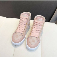 Chaussures de sport imprimées de luxe pour femmes, vente en gros directe d'usine, baskets en toile à tige haute, baskets de créateur pour femmes